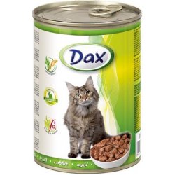 DAX konzerva pro kočky 415g králík