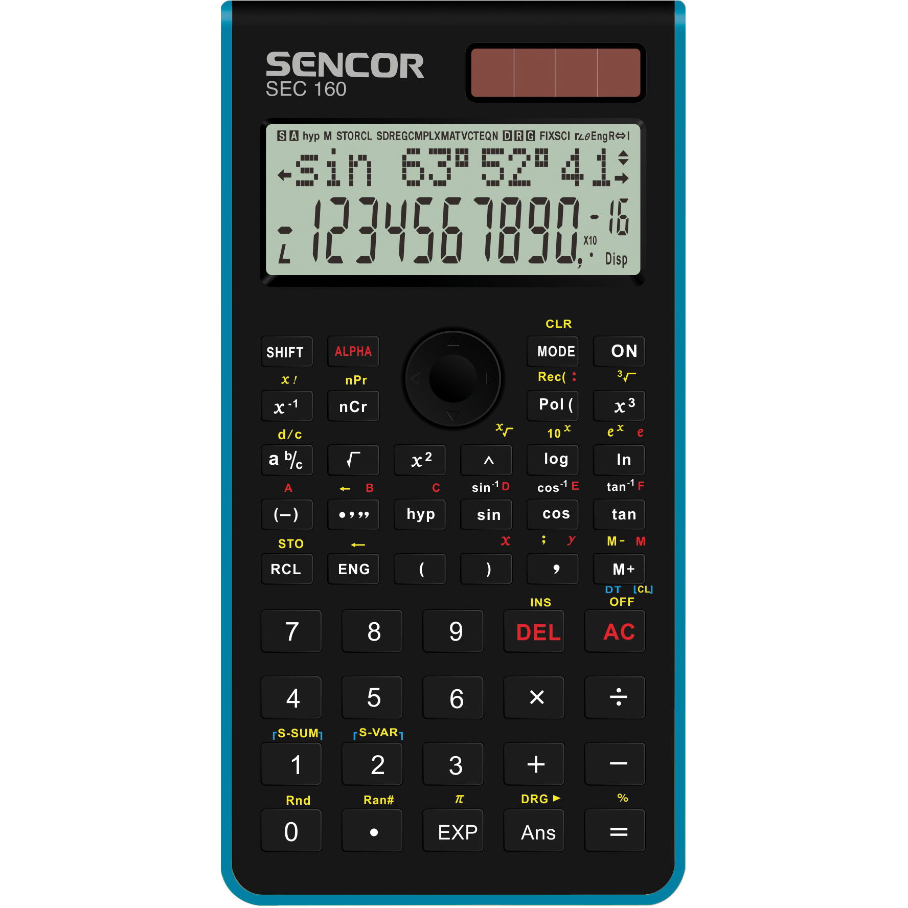 SENCOR SEC 160 BU kalkulačka černo modrá