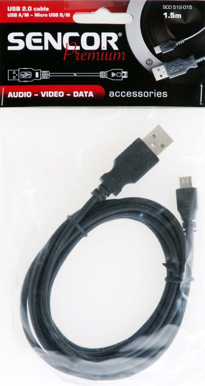 SENCOR SCO 512-015 kabel USB A USB micro 1,5m
